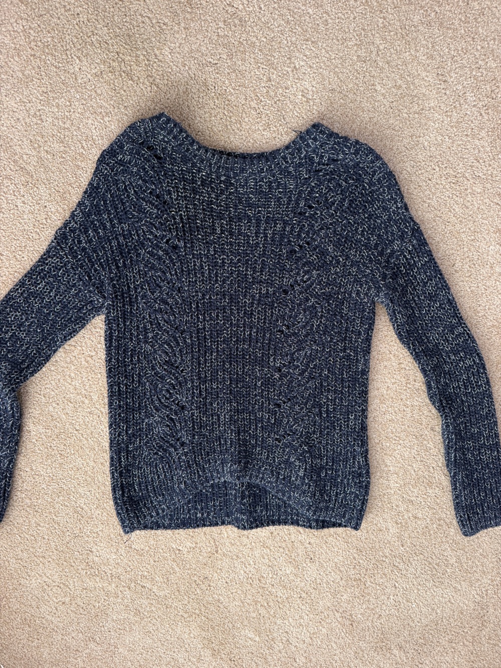 GAP Navy and White Knit Sweater